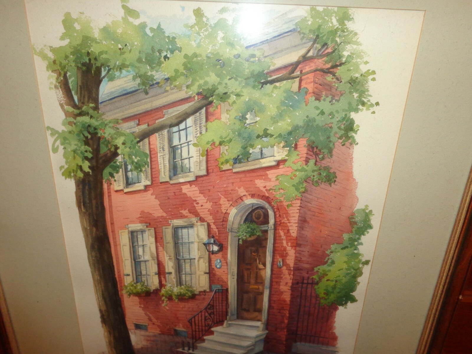 Myrtle Tremblay (1908-2011) Watercolor on Paper Painting of a City House