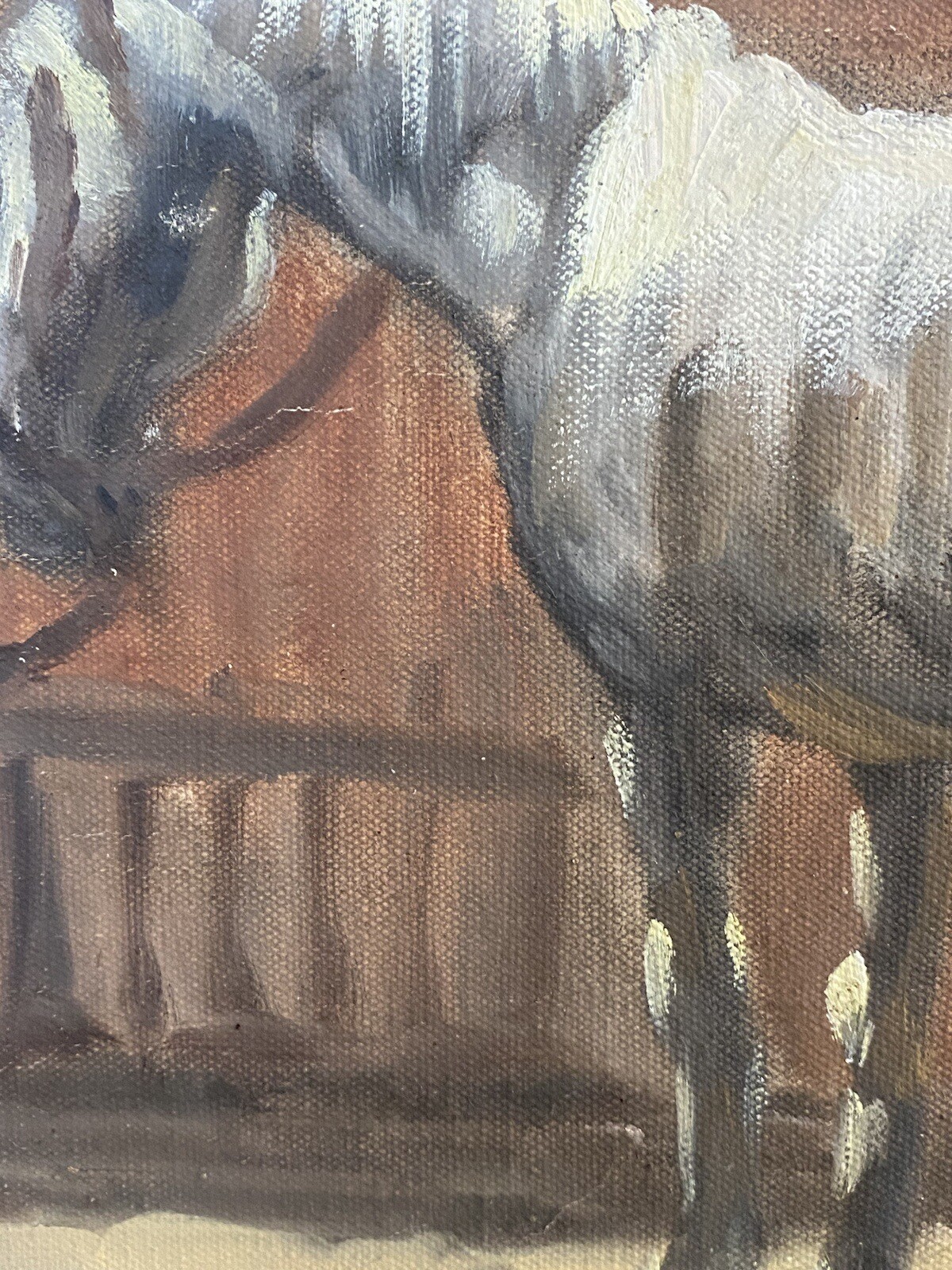 Rodolfo Tarallo VTG Western Equestrian Blacksmith Cowboy Impressionism Painting
