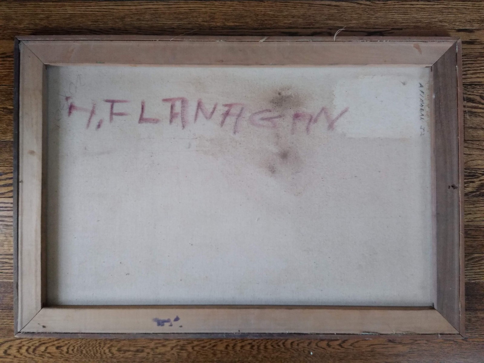 VINTAGE MID CENTURY ABSTRACT EXPRESSIONIST OIL PAINTING – SIGNED