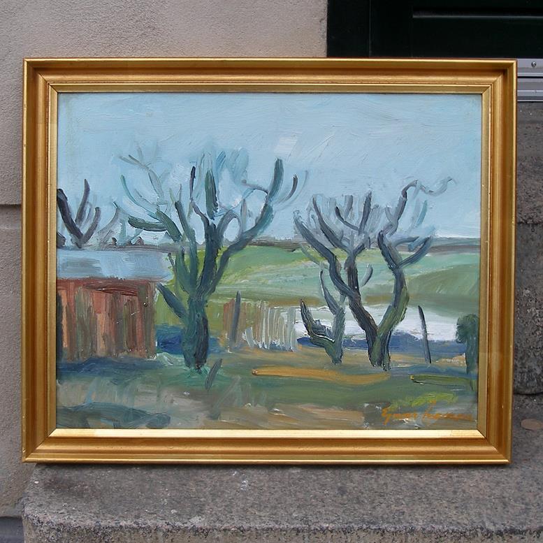 Ejnar Larsen (1902) Danish countryside Ca. 1940. Classic Scandinavian Modernism