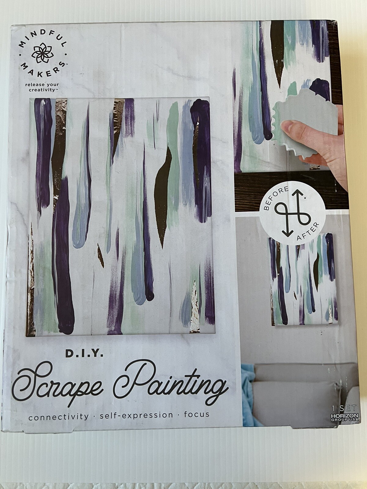 D.I.Y. Gold Scrape Painting, 8 in. x 10 in. Canvas, Boys and Girls, Teens