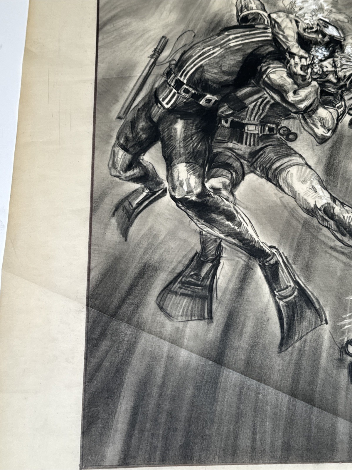 DAN GOOZEE DRAWING PAINTING STUDY ILLUSTRATION FAMOUS SCUBA DIVERS UNDER THE SEA