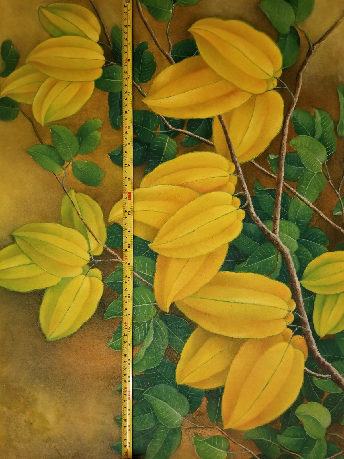 No.3005 original unique 3 paintings include, 34 x 23 inch, 45 x 23 inch