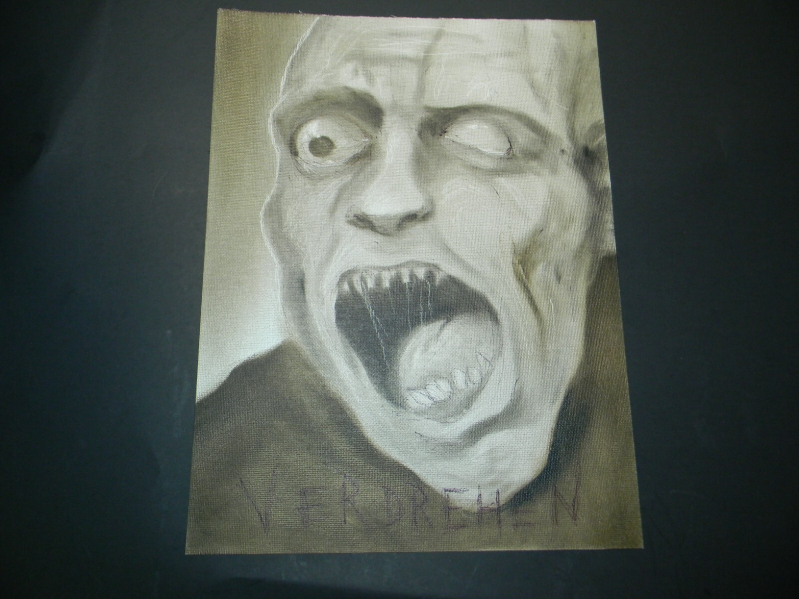 ORIGINAL Tormented ALEXANDER Todorov Horror Dark Art PERVERT Painting OOAK
