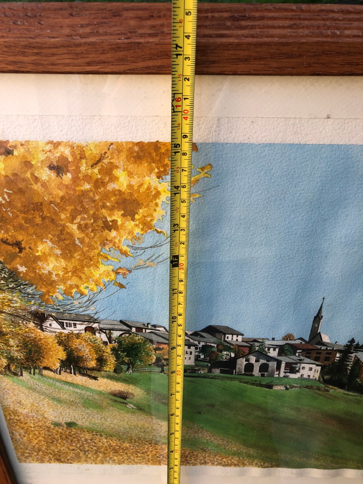 FERNANDO ROBLES Original SWISS ALPS LANDSCAPE WATERCOLOR LISTED MEXICAN ARTIST