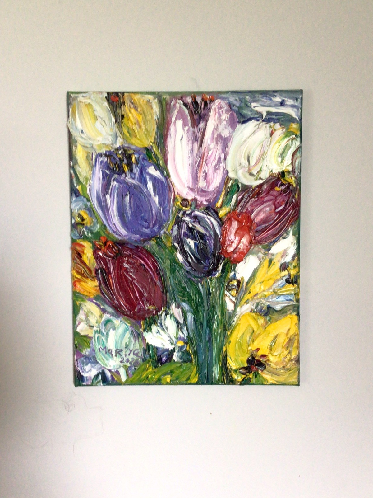 Tulips .Original Oil Pairing