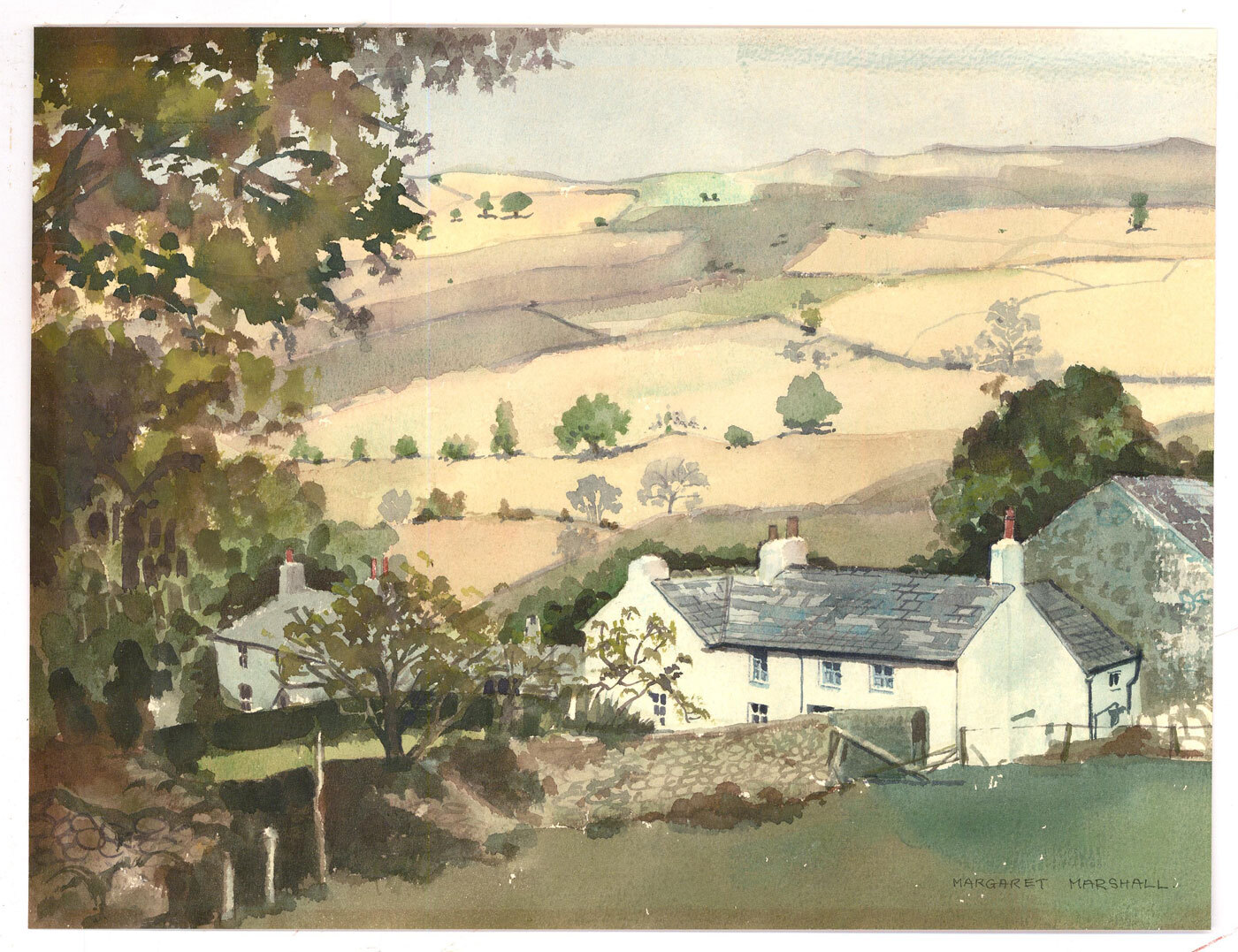 Margaret Marshall – Contemporary Watercolour, Eskdale Farmhouse