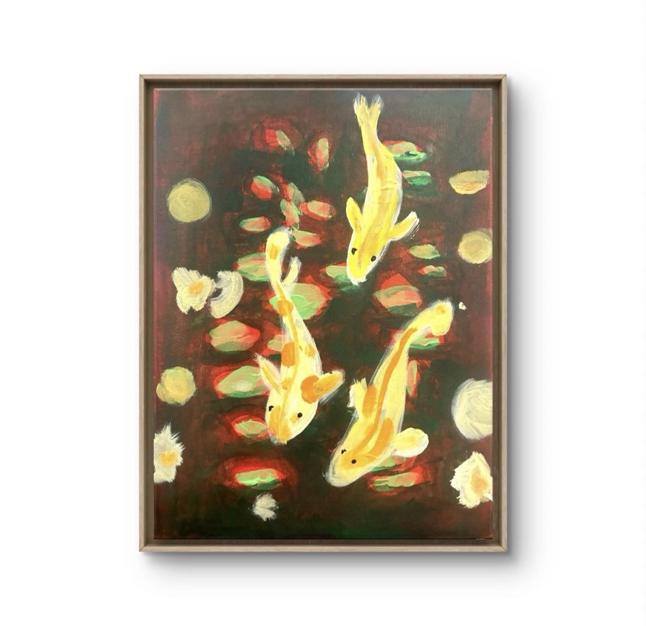 Koi Fish 14×11 Original Modern Art Collectible Interior Design
