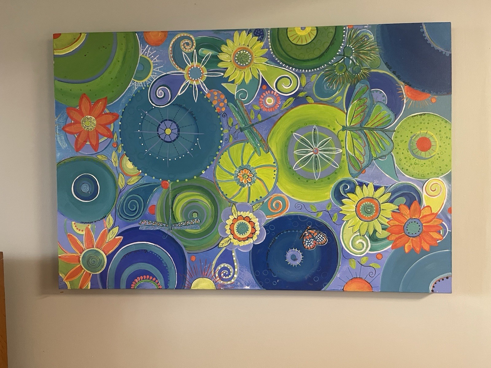 Original Painting On Canvas (Artist Signed) Large