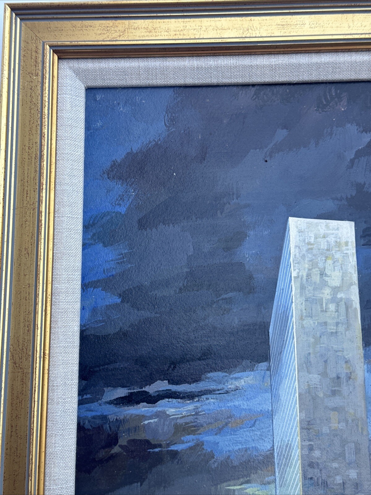 INDUSTRIAL CITY PAINTING URBAN CONSTRUCTION ILLUSTRATION REGIONALISM WORKERS