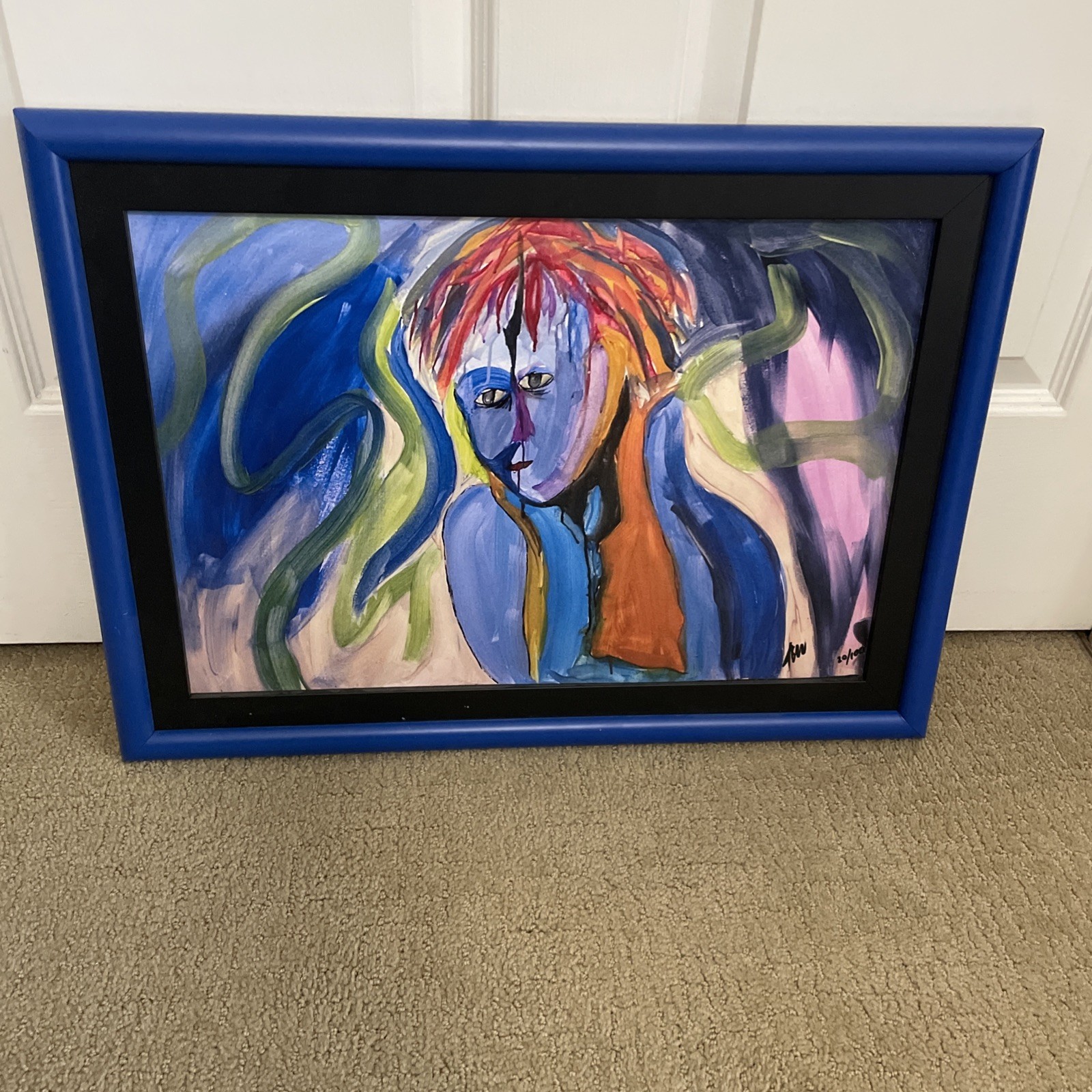 Original Framed Abstract Art Signed And Numbered By Artist