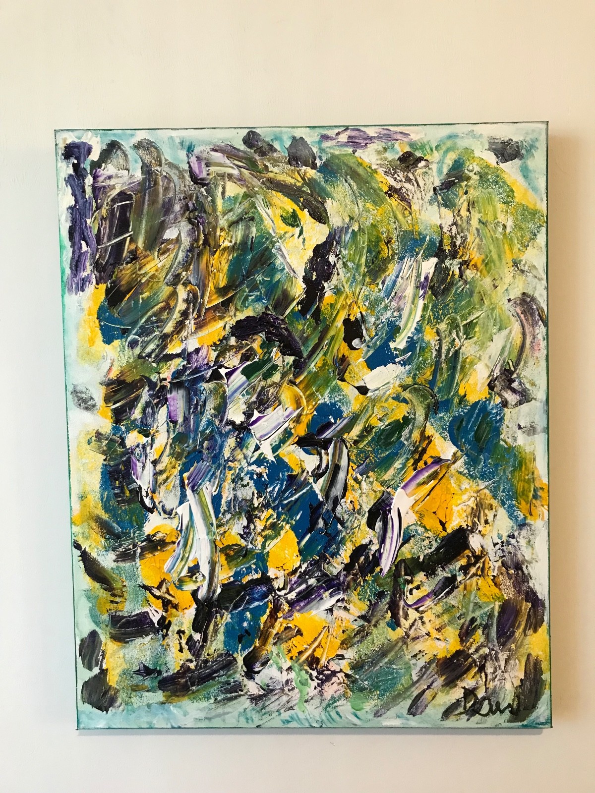 CAPTIIVATING OOAK 30X24 ORIGINAL PAINTING TITLED «DAY TO DAY UPS AND DOWNS «
