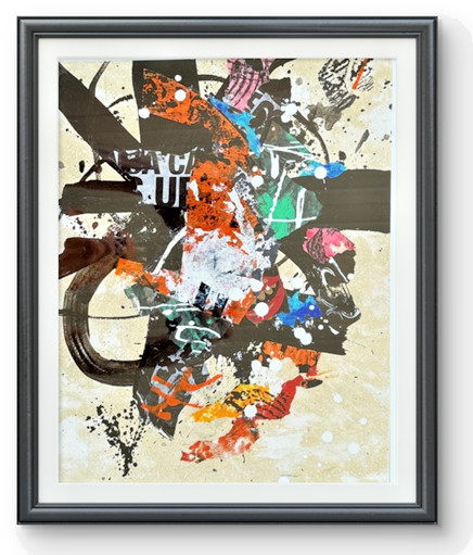STEVEBARTZ ORIGINAL ART FRAMED «TAKE FIVE» 11X14 GALLERY THICK PAPER FINE ART