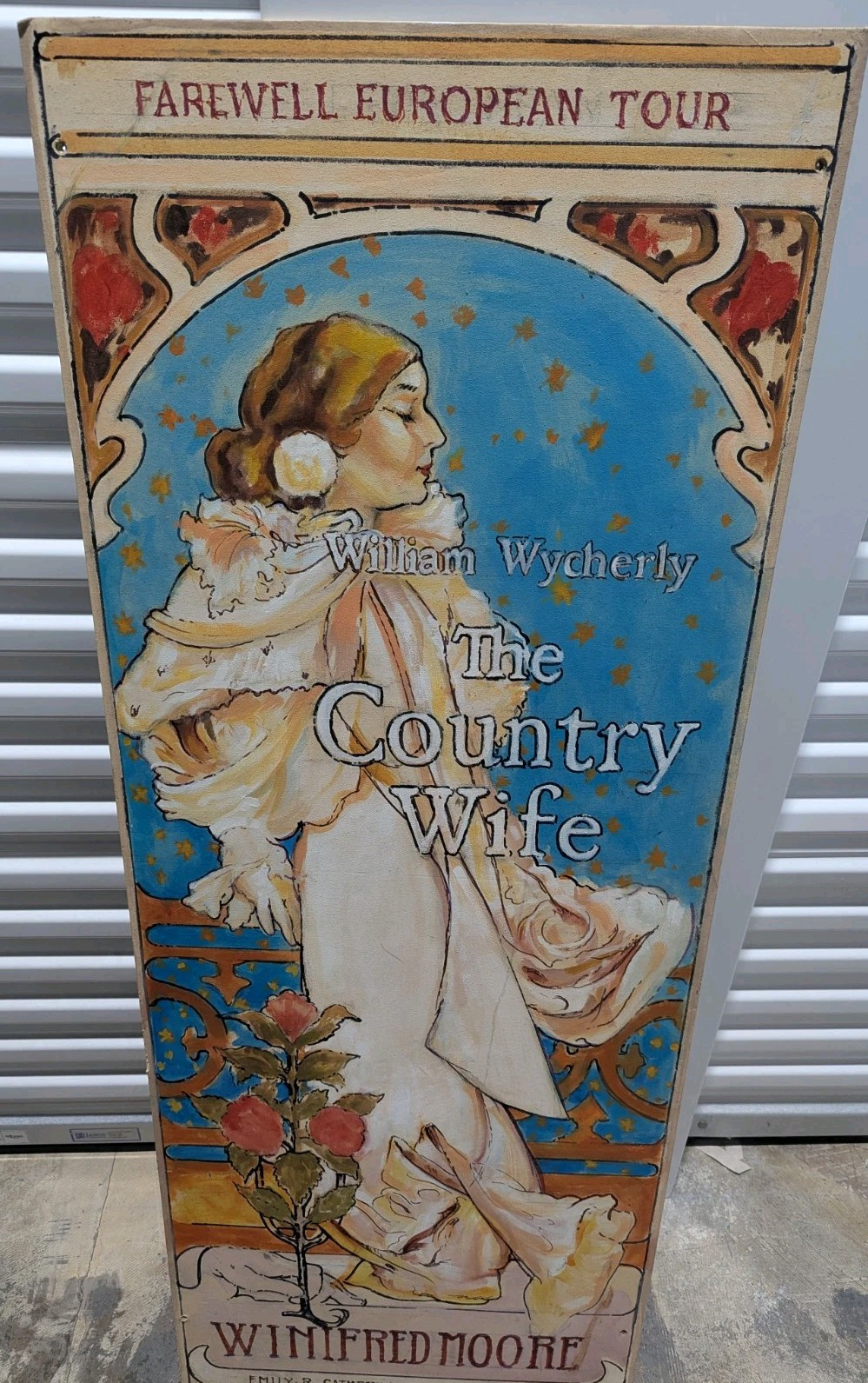 The Country Wife Acrylic Painting On Stretched Canvas Glued To Wood Board