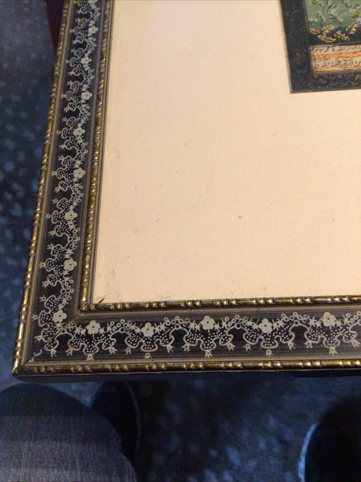 Antique Persian “Mogul Drinking Scene” Text Book PAINTING Ottoman page Art