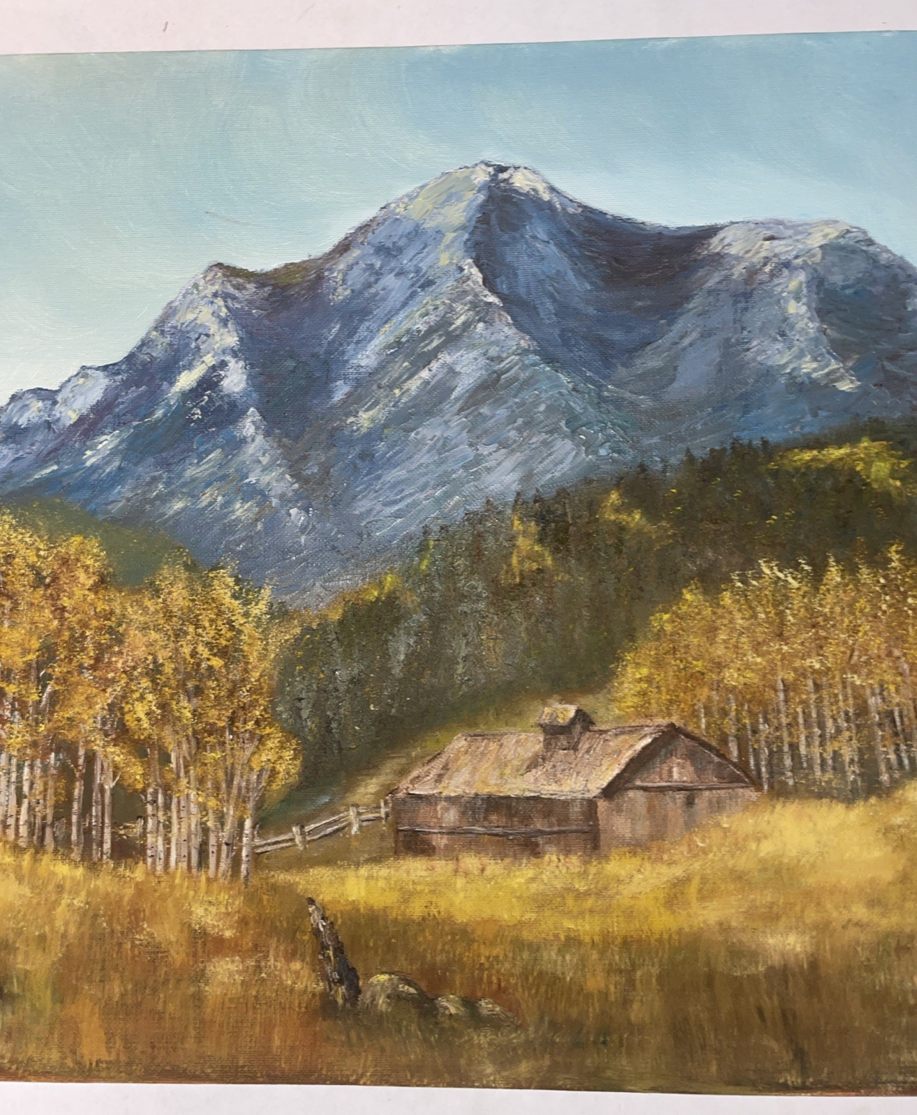Large Oil Painting “Bear Basin Ranch Colorado” Signed R Fuller