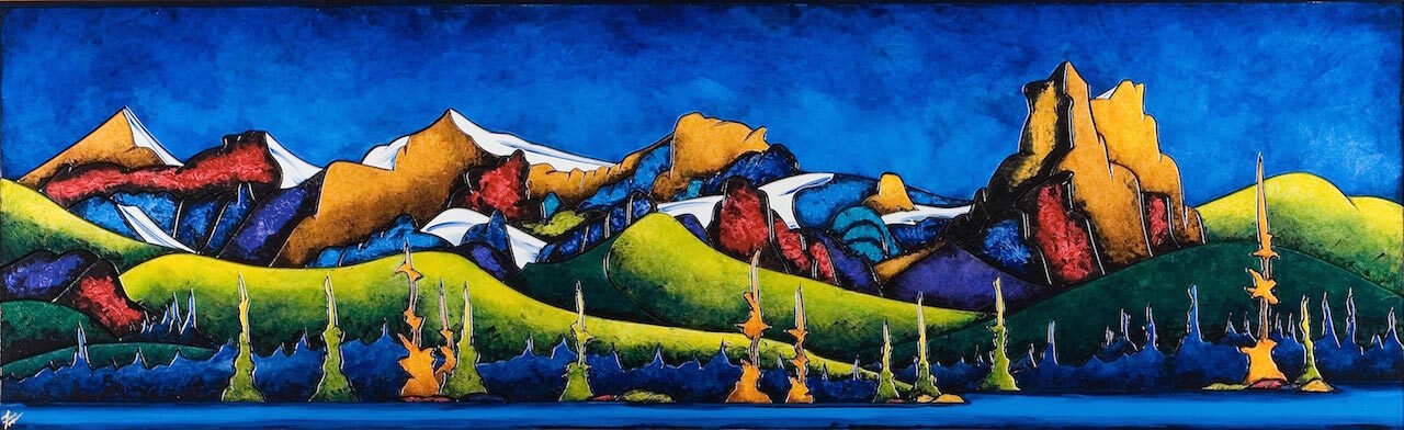 Fraser Mcgurk » Mount Lougheed » Canvas Collectible Alberta Art Canmore