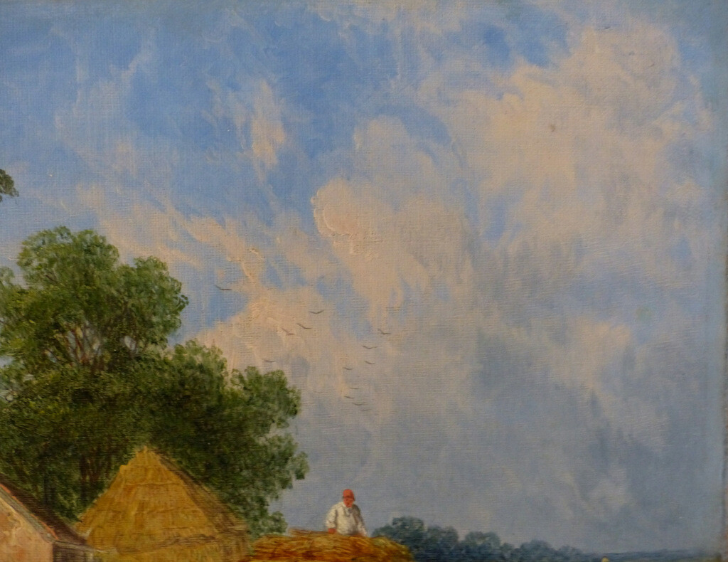 William Shayer, 1811-1892, Öl auf Leinwand, bäuerliche Ernteszene, 1849,