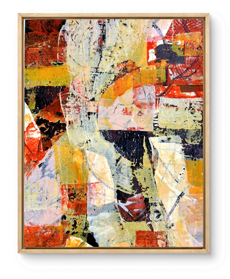 Abstract Art «Journey 7» Original Acrylic 11×14 inch Painting on Gallery Paper
