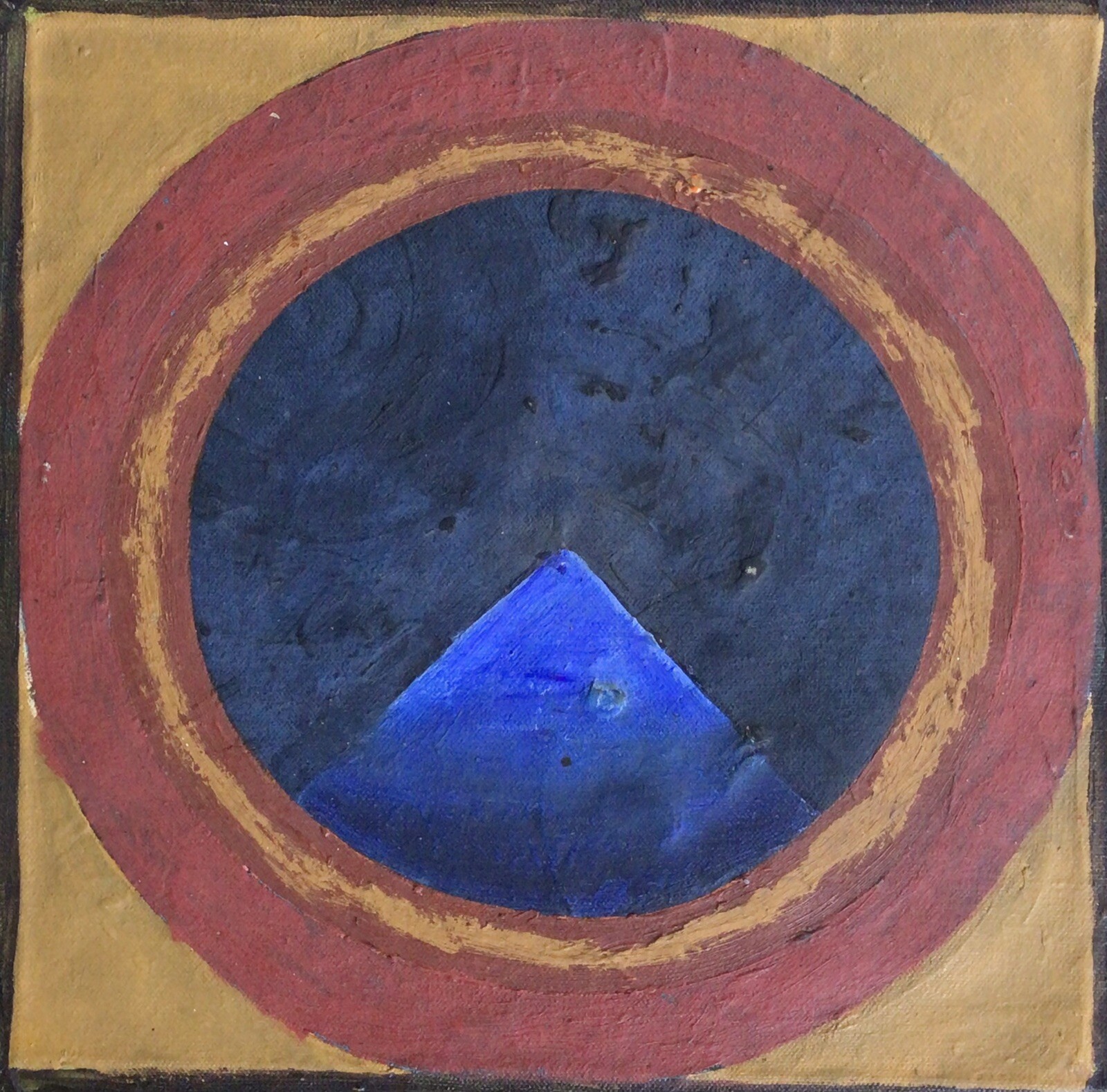 Bindu Painting Canvas Ved . Yantra 2007 Modern Art India Chakra Tantra