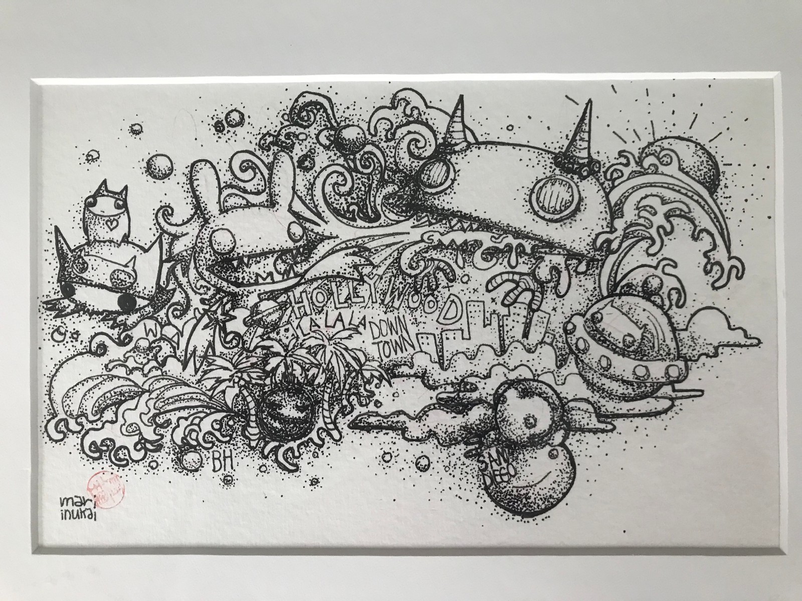 Mari Inukai Original Signed art «La La Land» Manga Anime