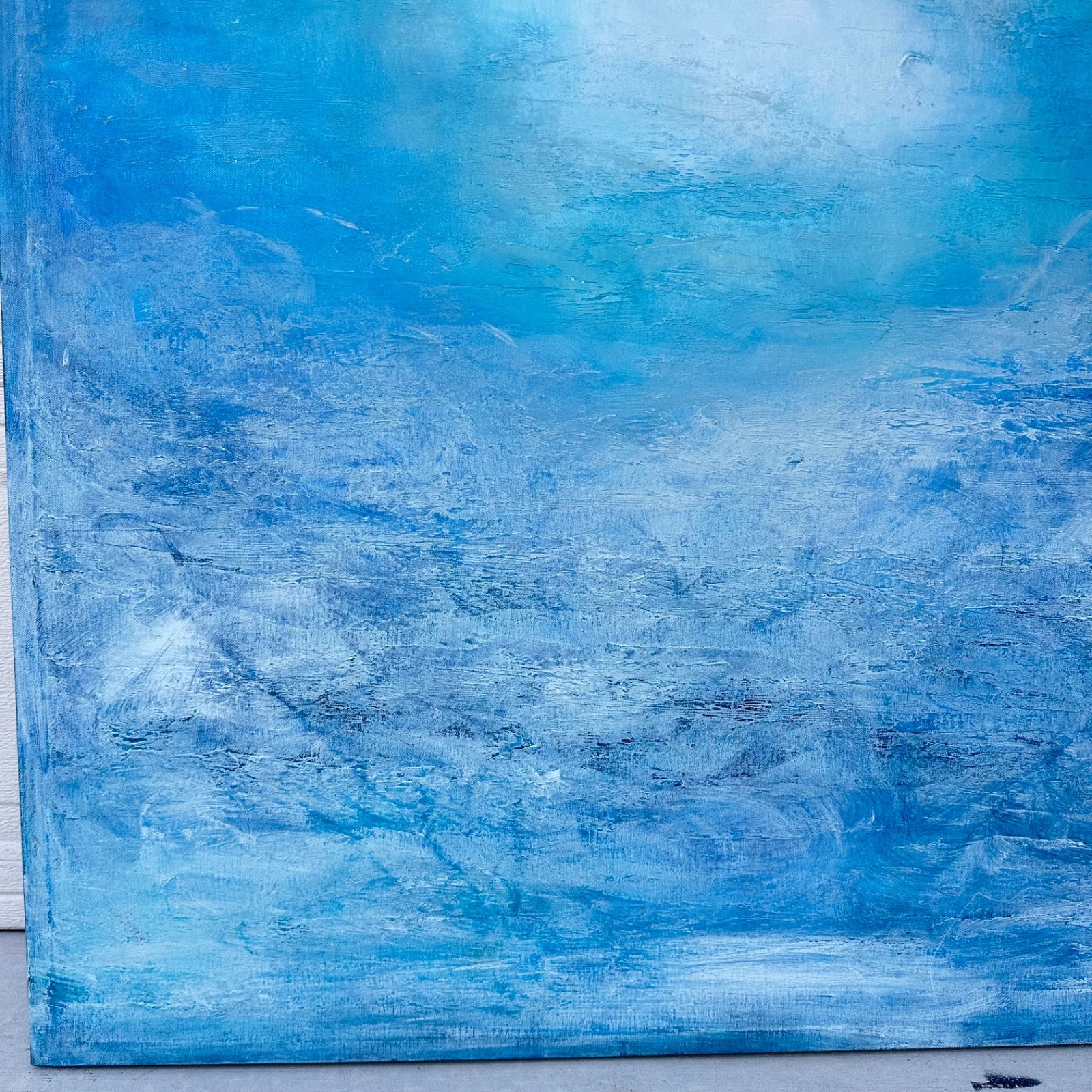 «Each Breath a Gift» – Original Abstract Painting (2015) Dimensions: 50″H x 40″W