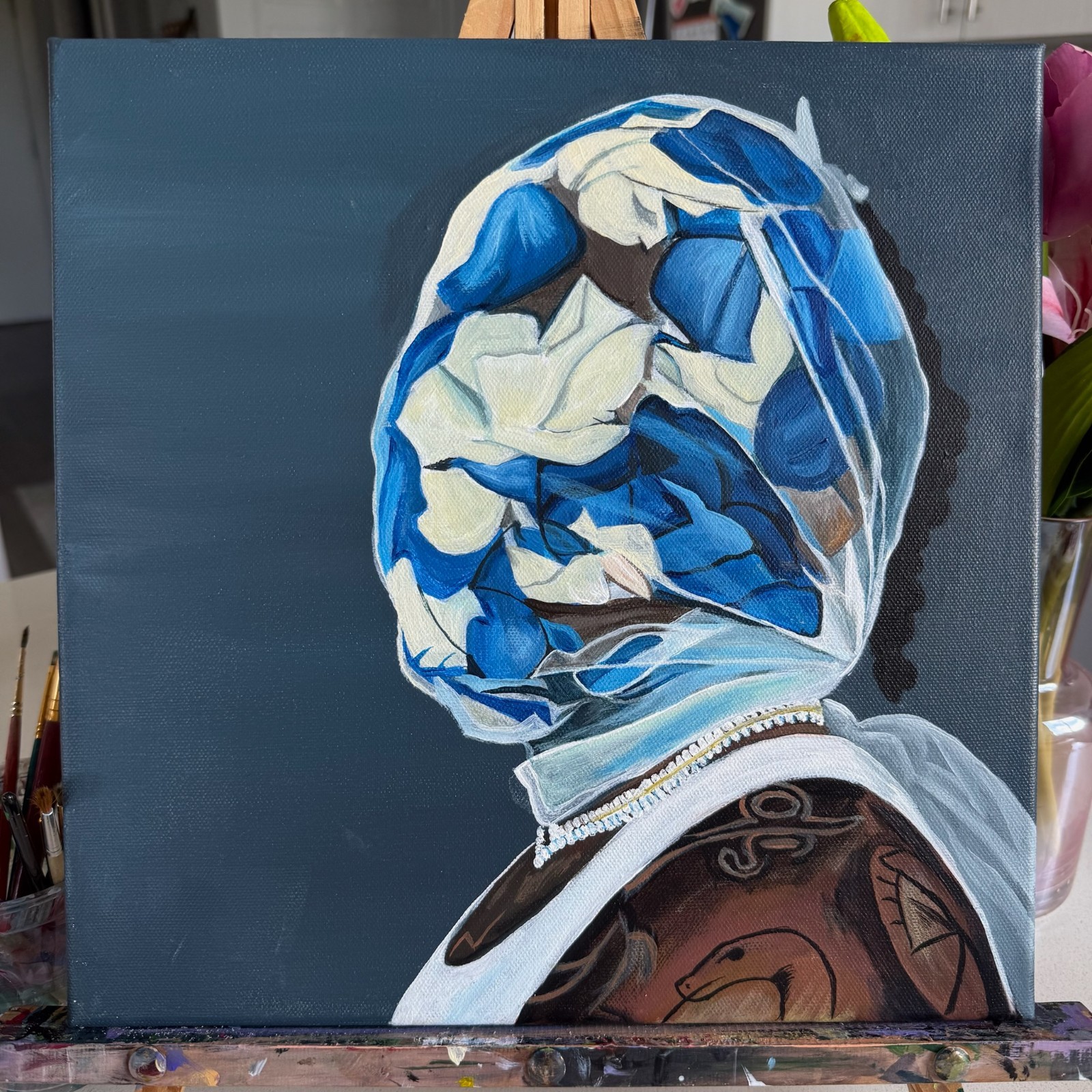 Gunna One of Wun Album Cover Hand Painted Canvas 12×12 Rap Handmade Painting