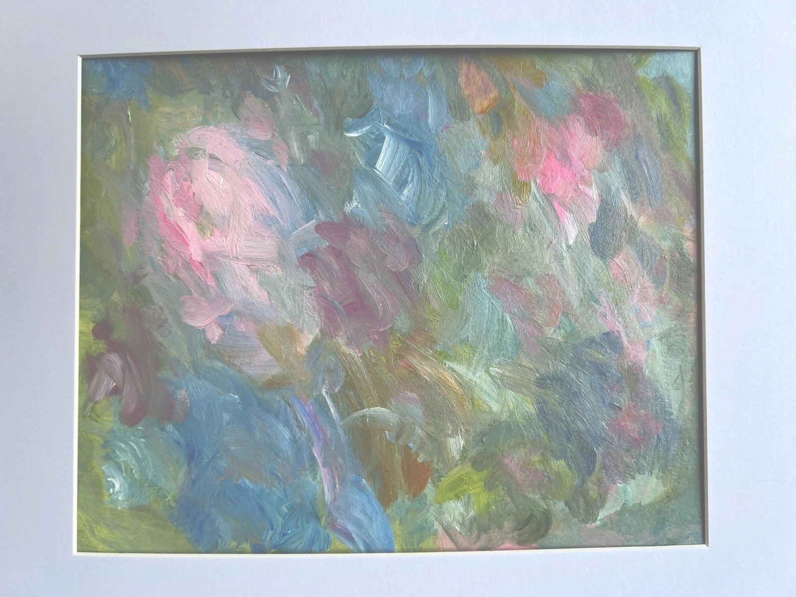 Painting Original Abstract Art Matted 11×14 Modern Acrylic Jimarieart