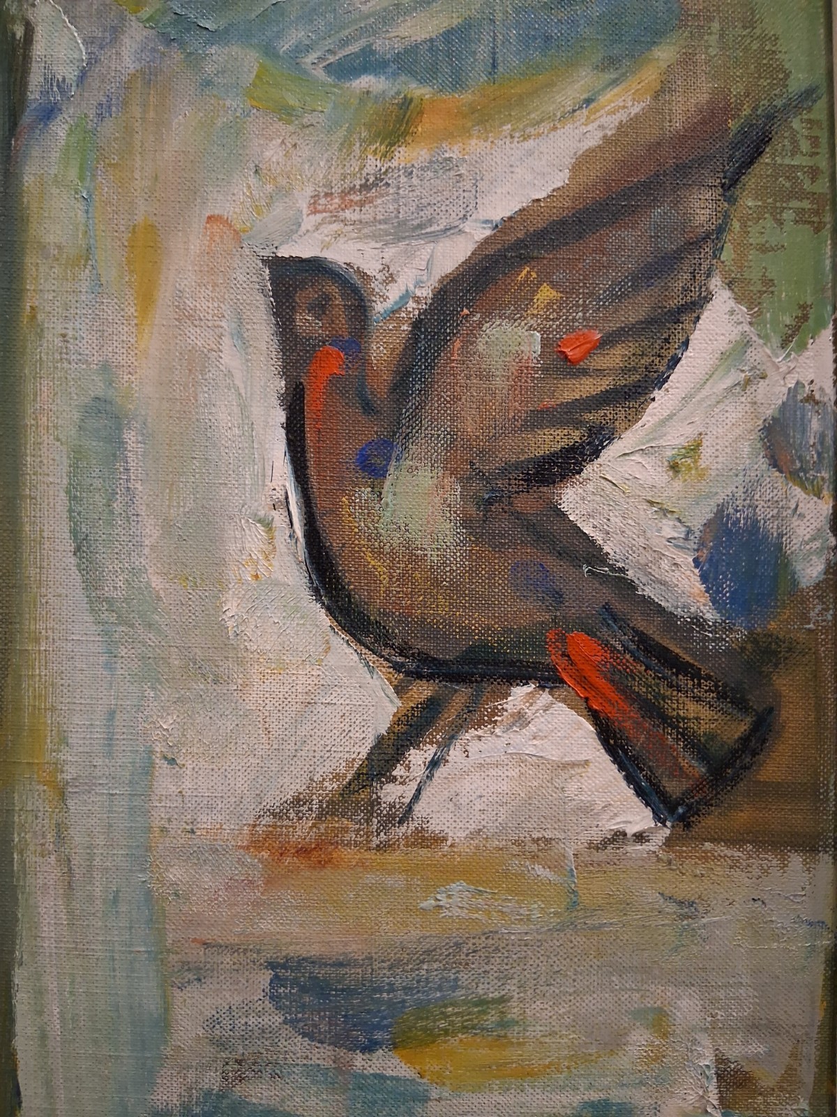 Original Oil Painting by Internationally renowned artist «Irving Amen» with COA