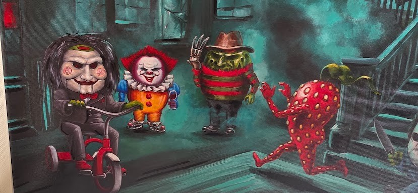 NEW Michael Godard Art «The Whole Gang» Embellished Giclée/Canvas signed COA
