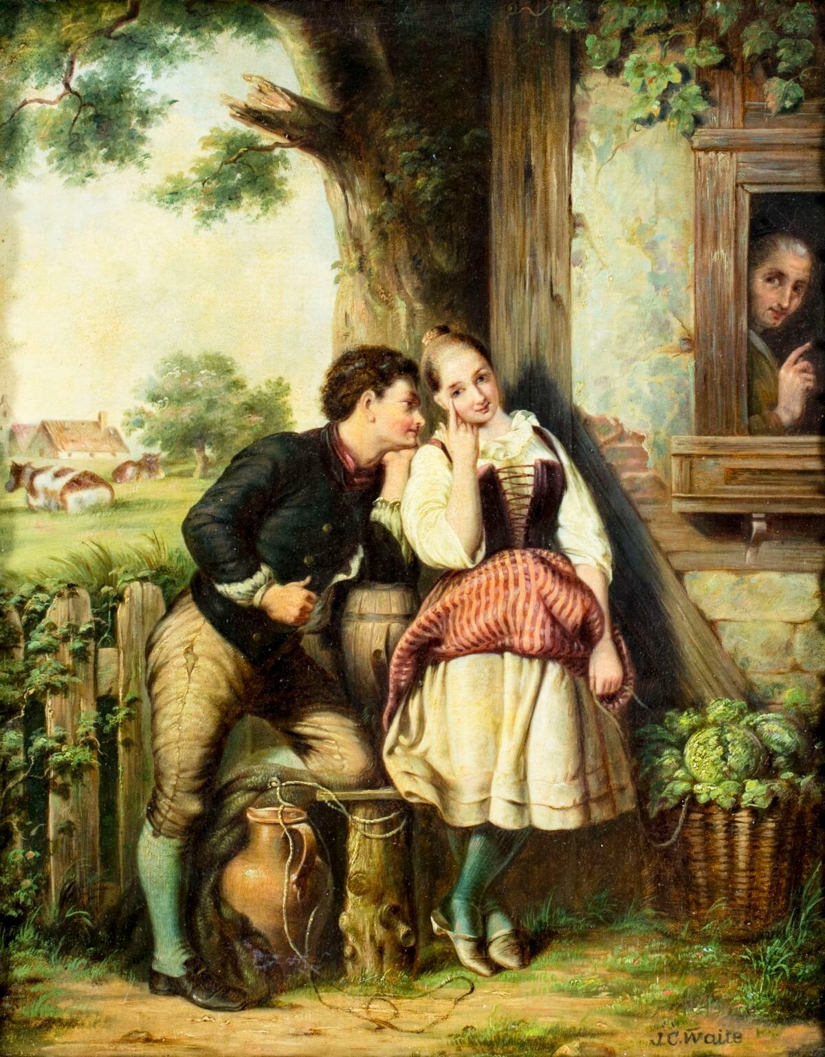James Clarke Waite (UK,Australia,1832-1921) oil painting antique 118719