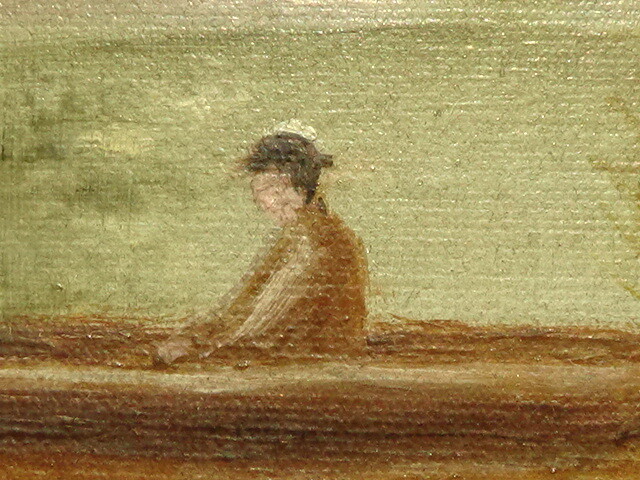 Old Painting in guilded frame Artist we are not sure about signature