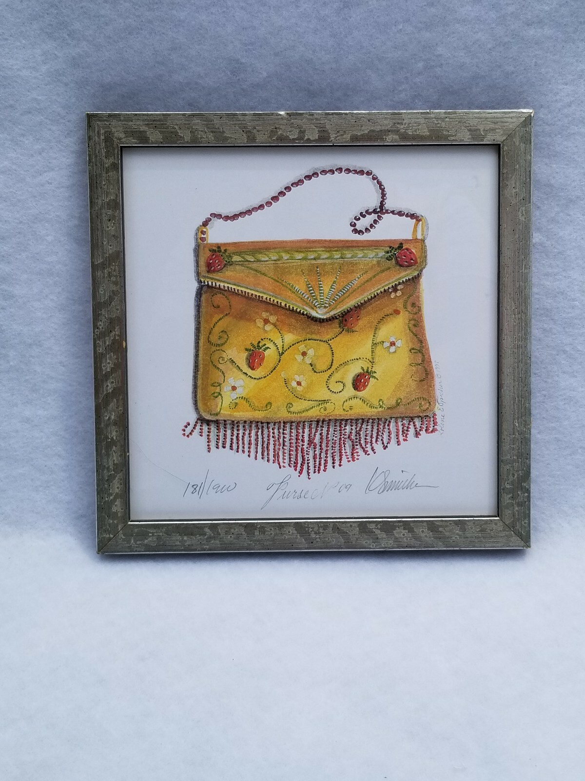 Kolene E Spicher – Nantucket – Limited Edition Watercolor Print – Purse #09