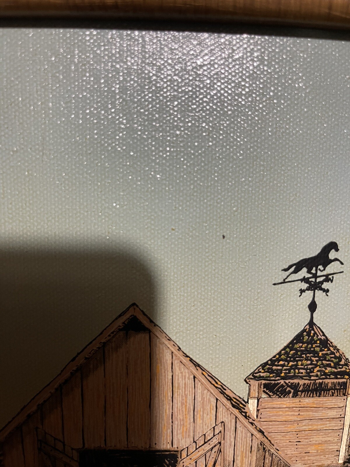 Vintage H. Hargrove Framed Giclée Painting Morton Salt Barn