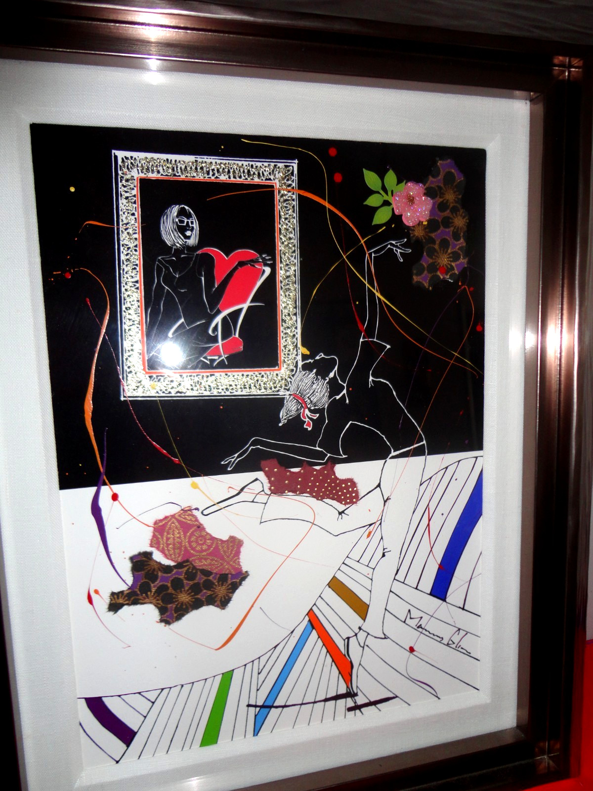Marcus Glenn Signed from «Dimensions of Art Series» Mixed Media Giclee on Paper