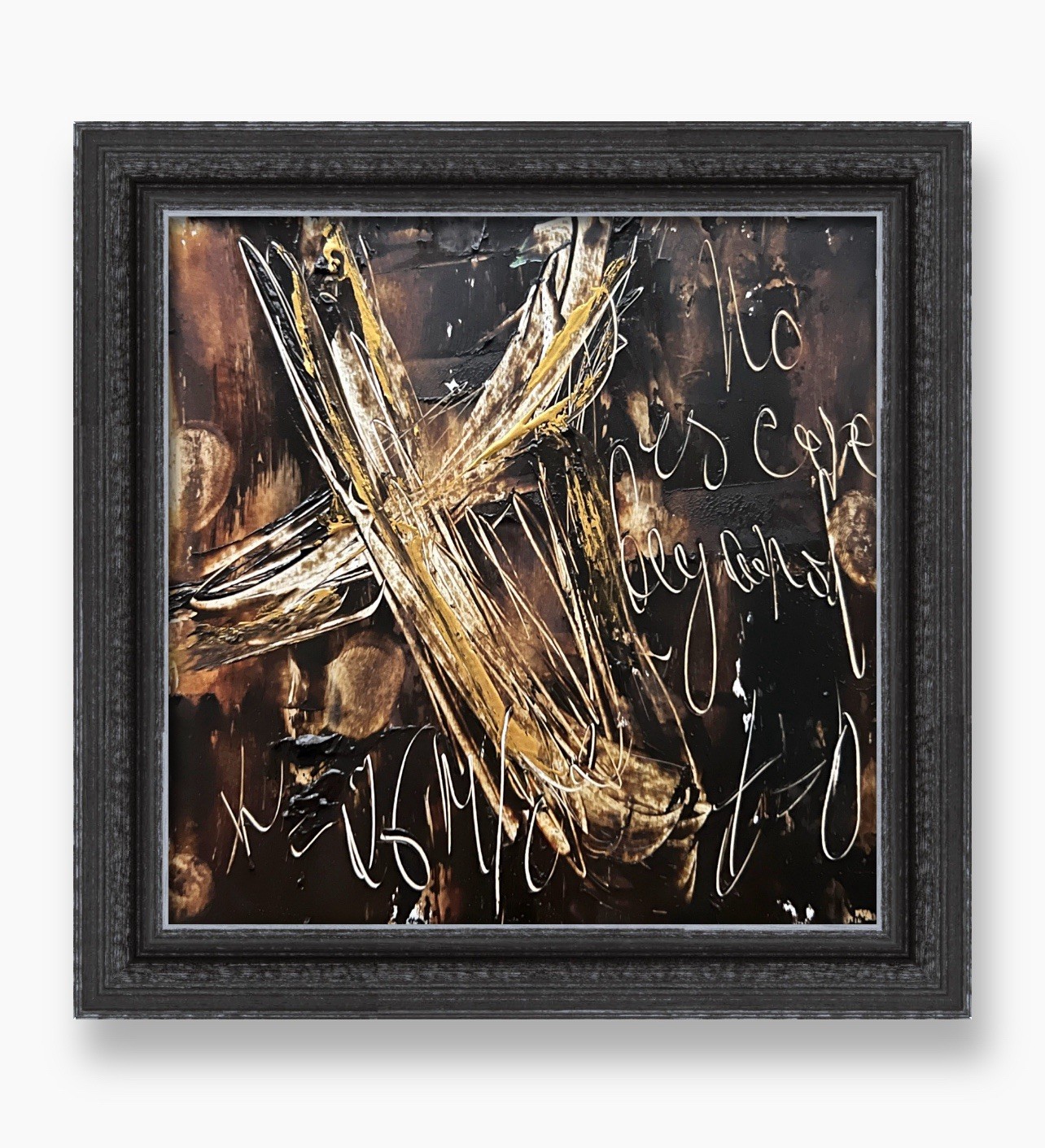 Event Horizon Original Art Framed Physics Formula Painting Tech Office Wall Art