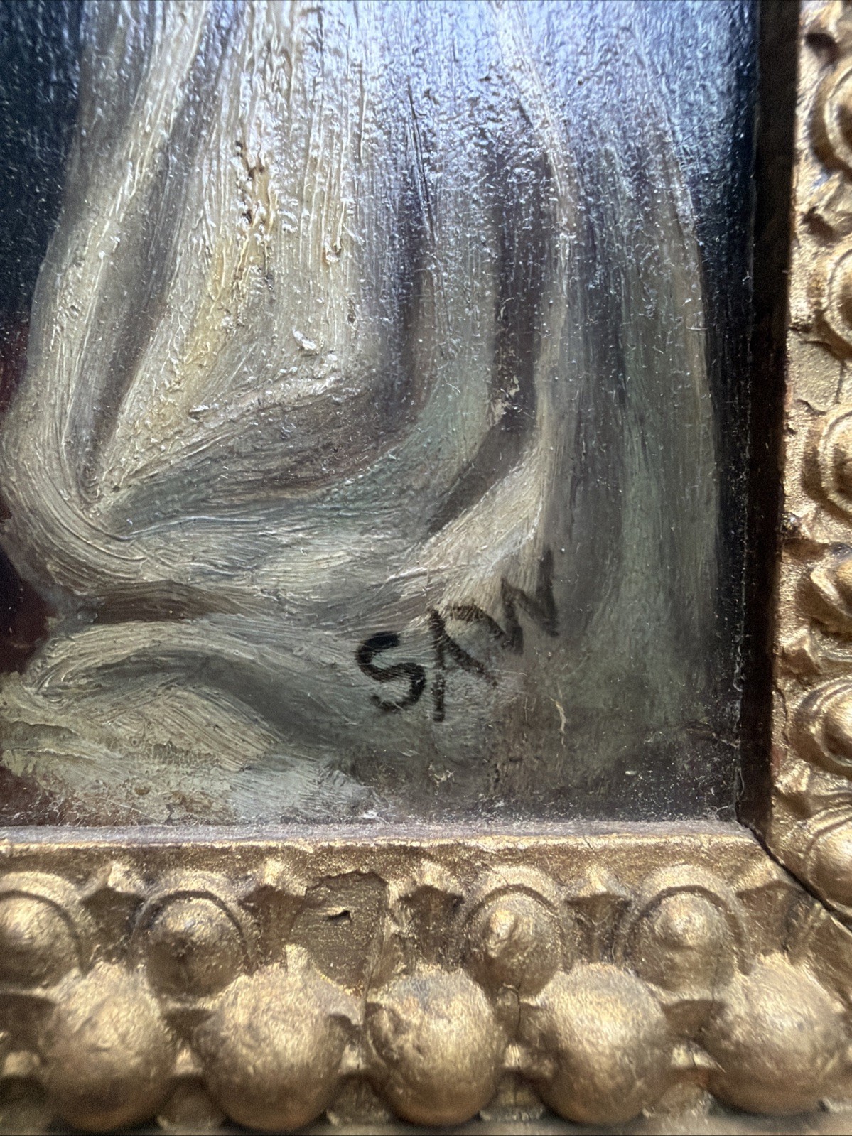 Medium Mid-19th Century AMERICAN Oil Painting Portrait of Girl Sophia Walker