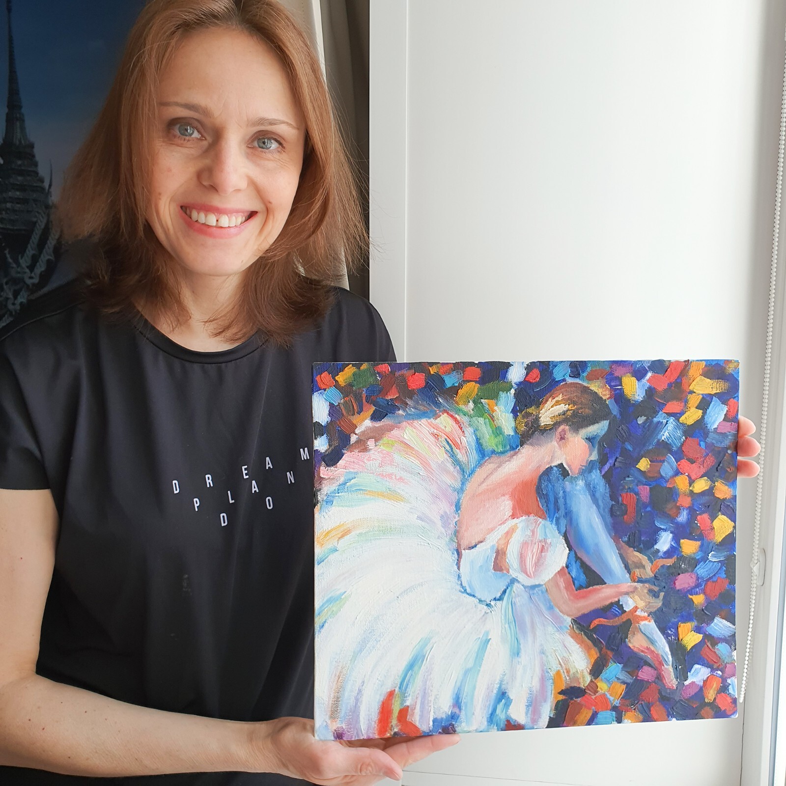 Ballerina Painting Ballet Dancer Figurative Original Art American Ballet Theatre