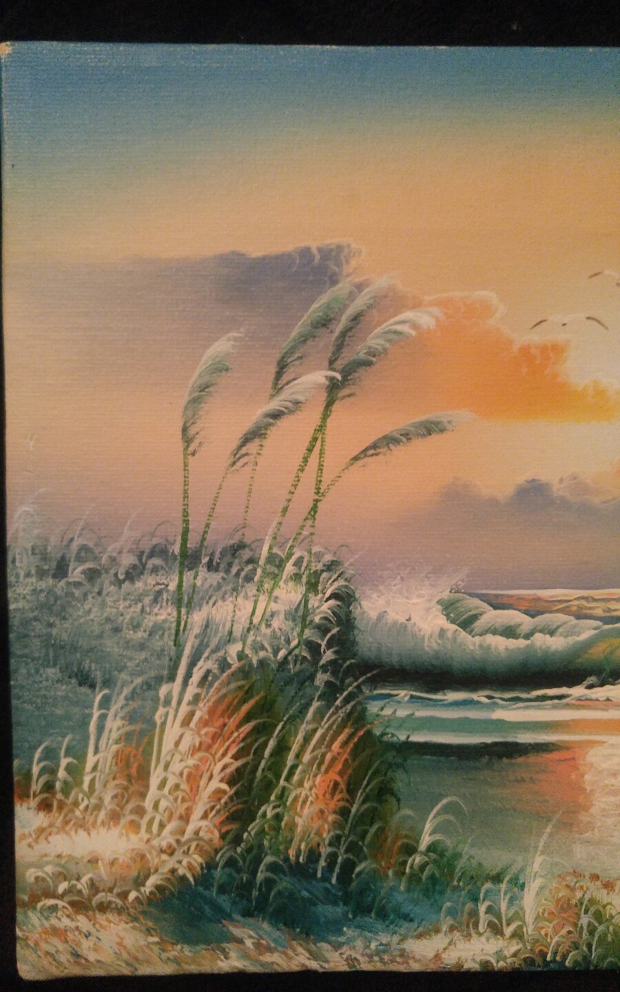 Authentic Beautiful Full Color Adam’s Beach Front Canvas Painting