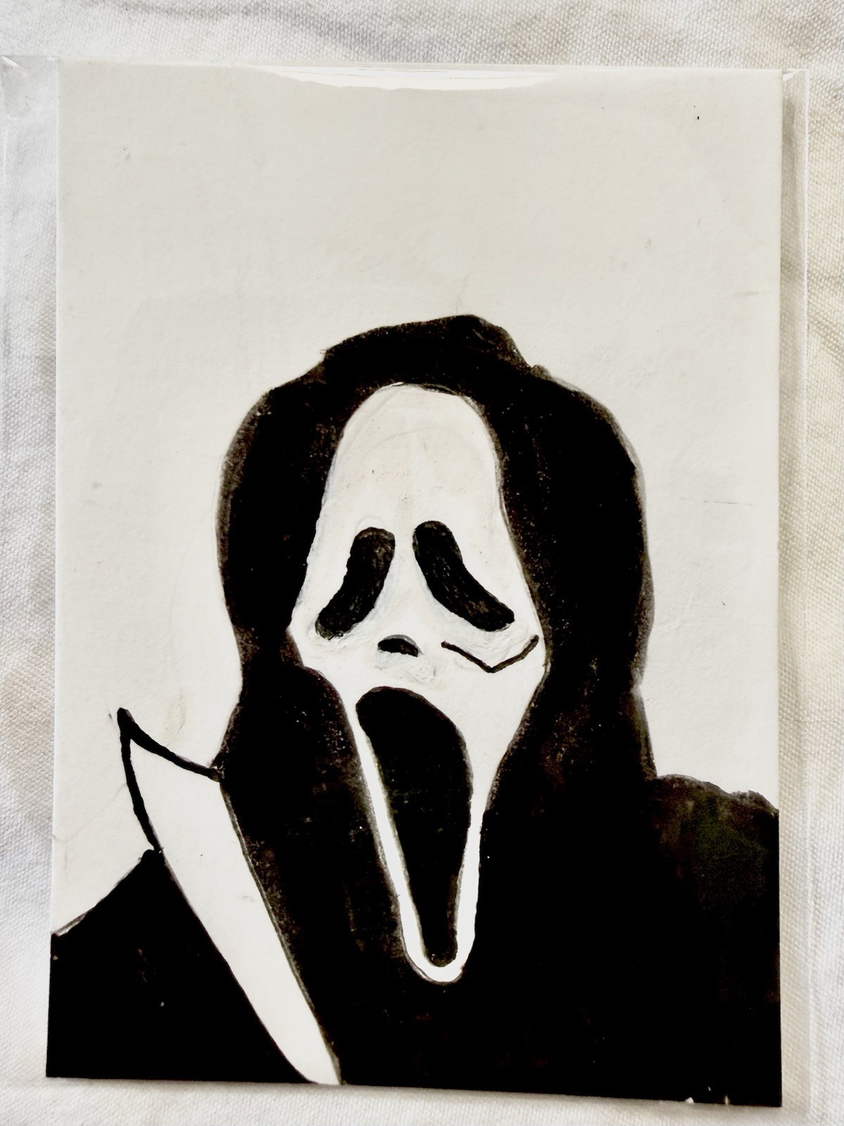 ACEO Art Card Scream Movie Horror Halloween