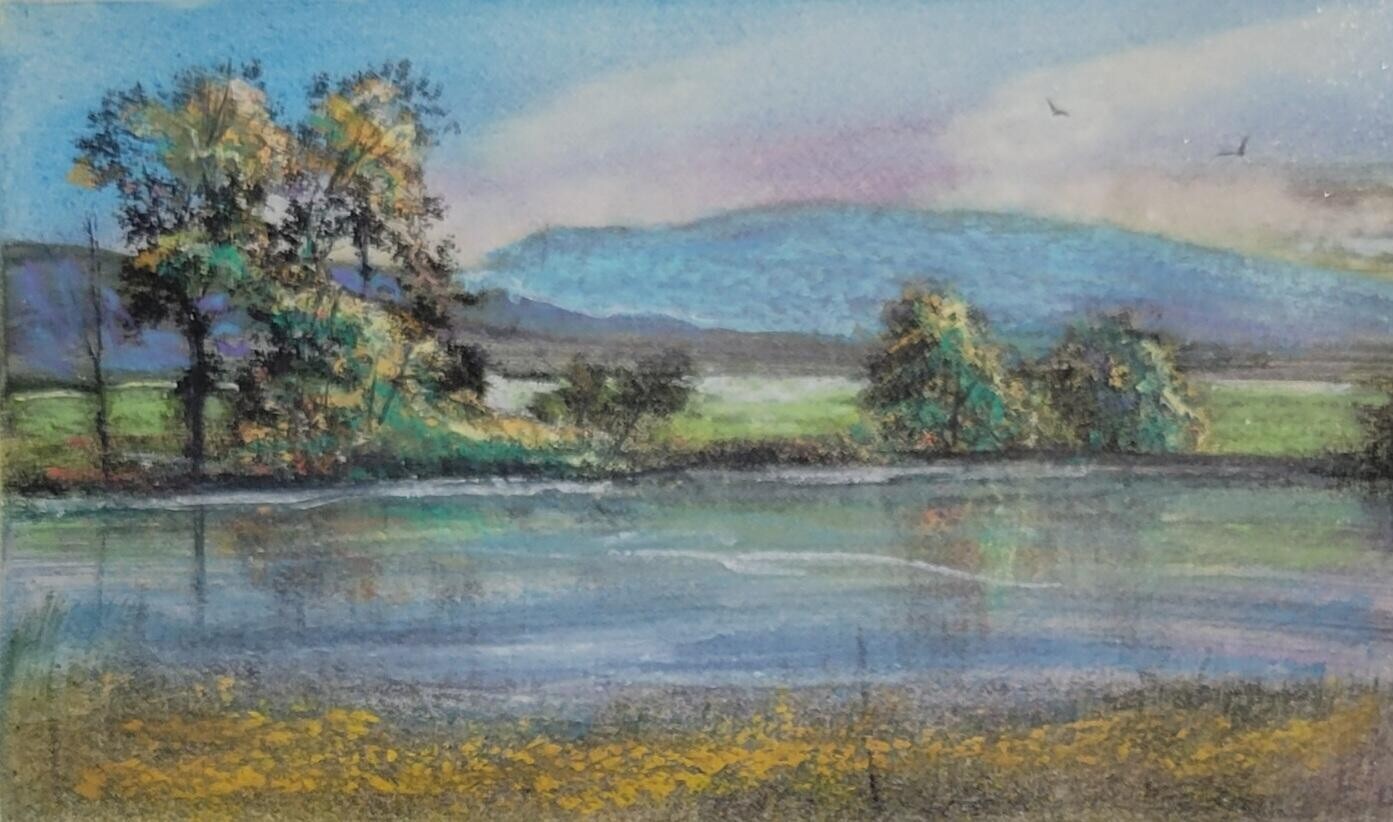 Charels, «Channel» 1/1, Hand painted Etching, Framed
