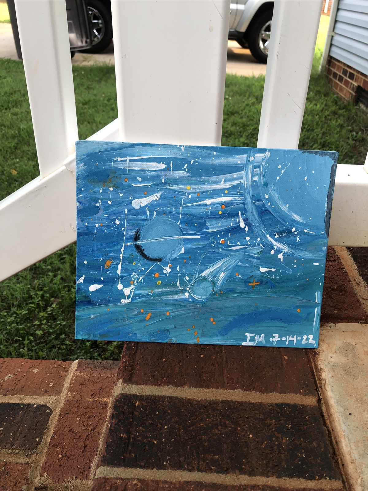 Galaxy Painting On Canvas.