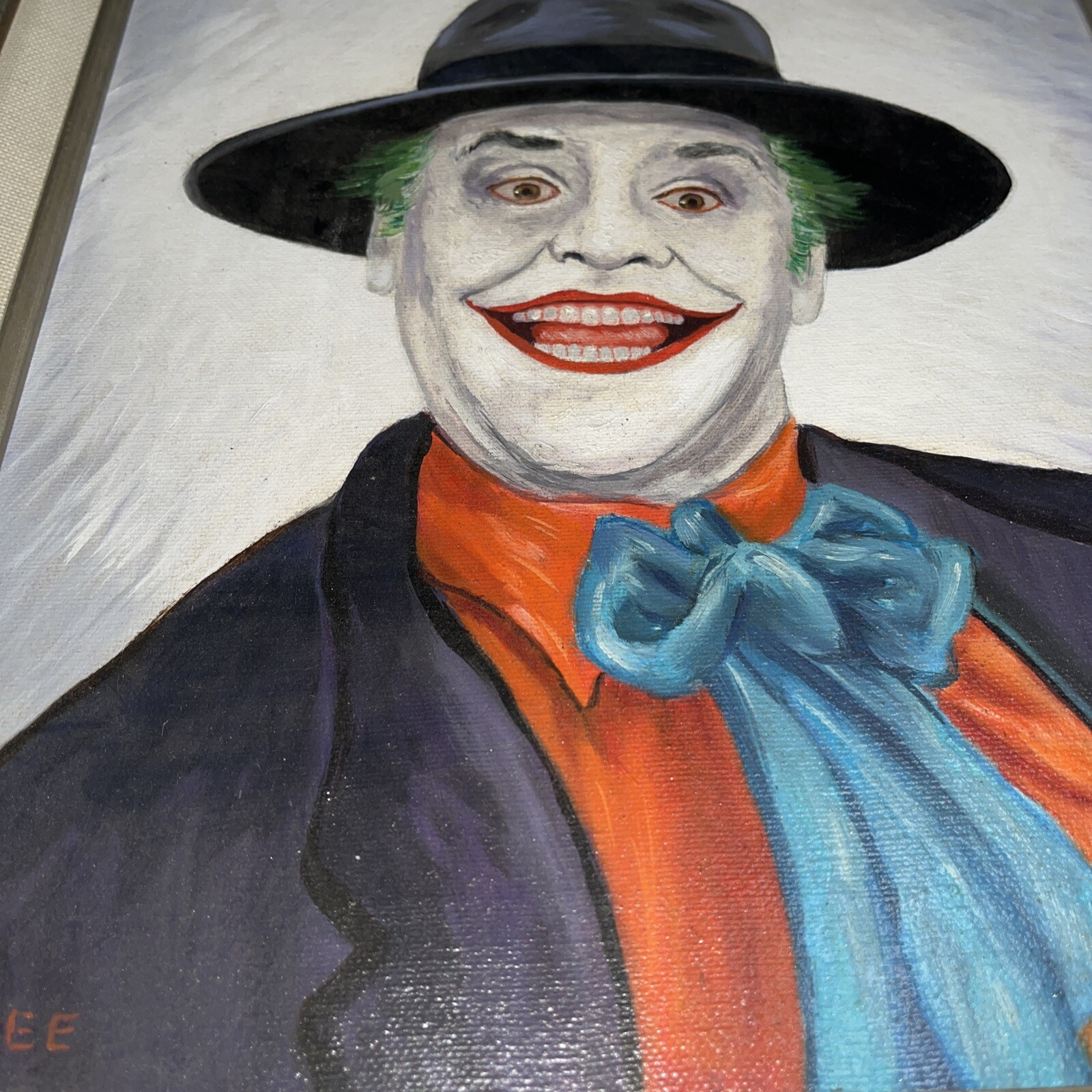 The Joker original hand painted framed Art Painting Jack Nicholson