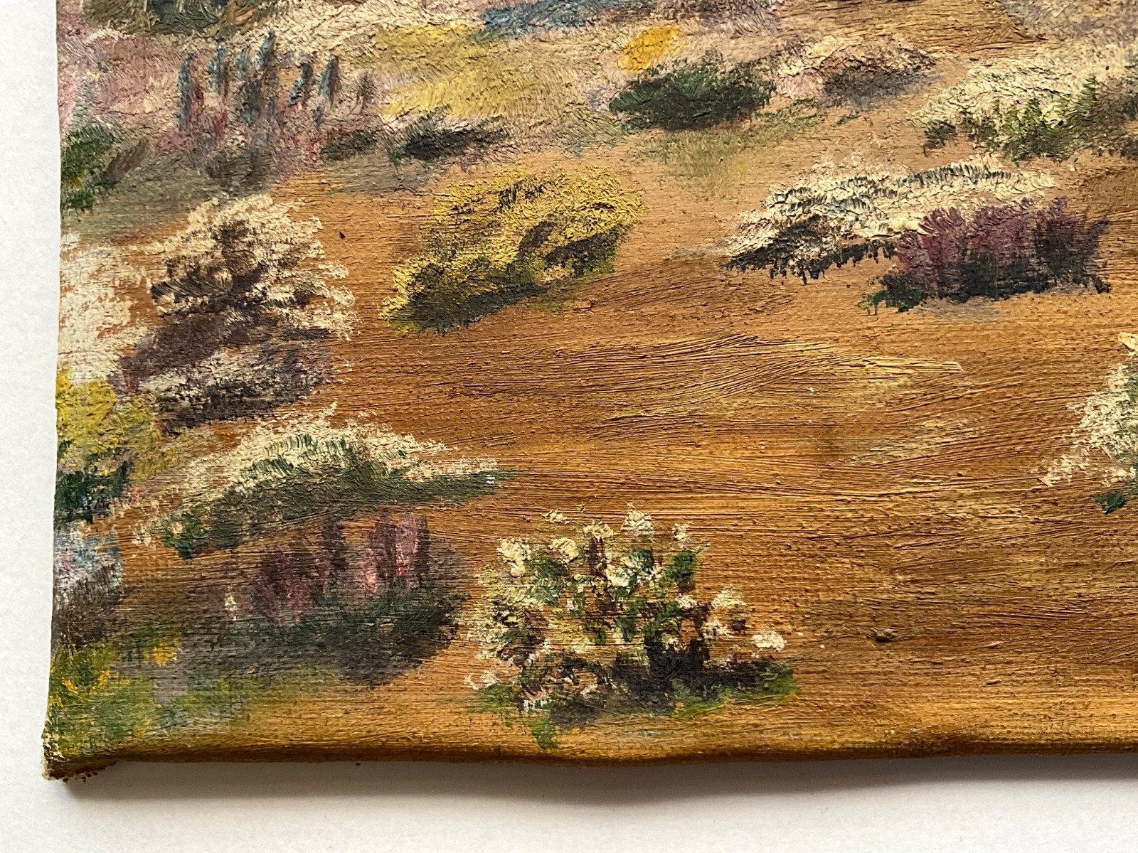 Fine Art Small California Painting Landscape Desert Plein Air Vintage 8″ x 6″