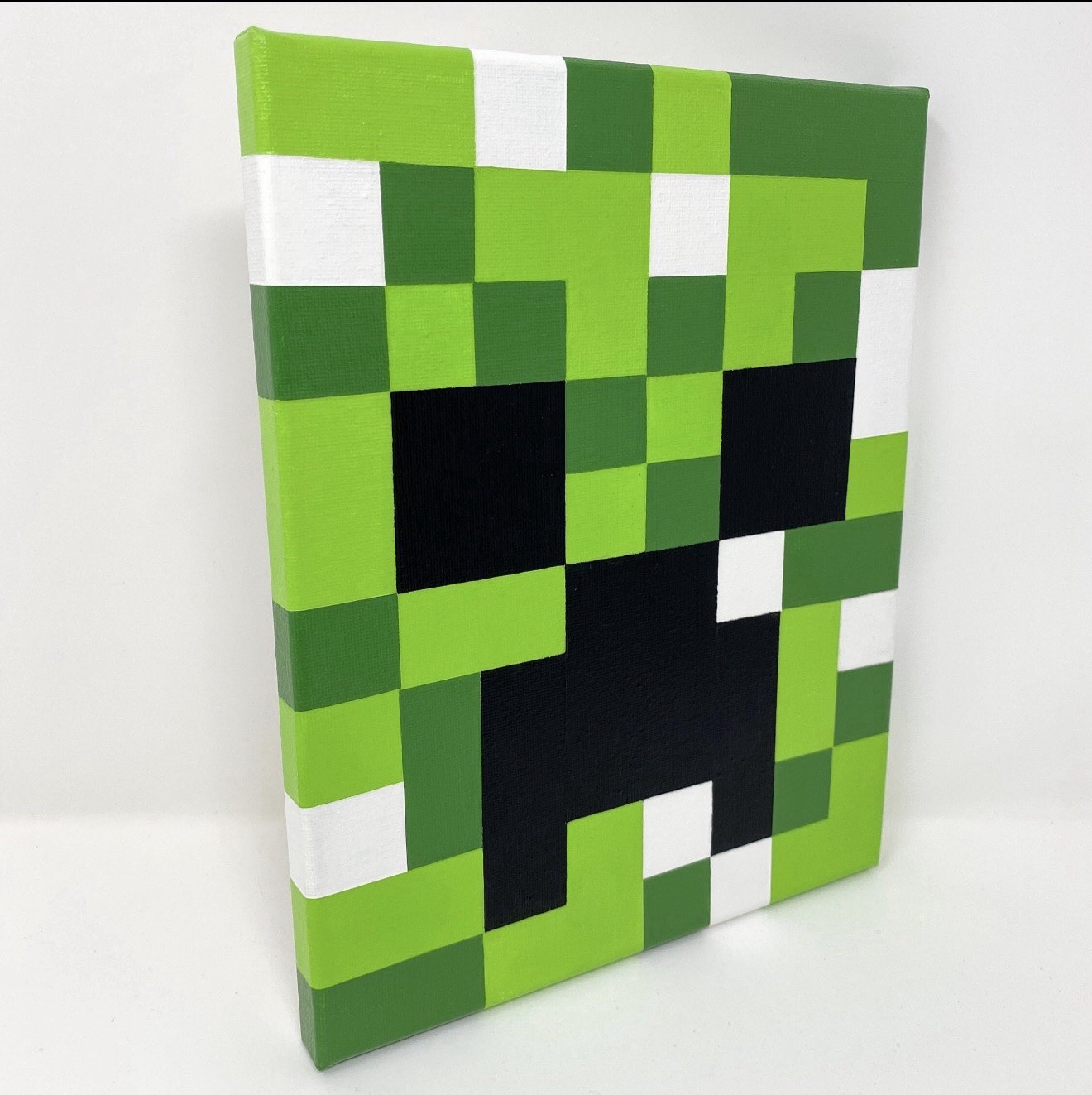 Green Pixel Monster Wall Decor