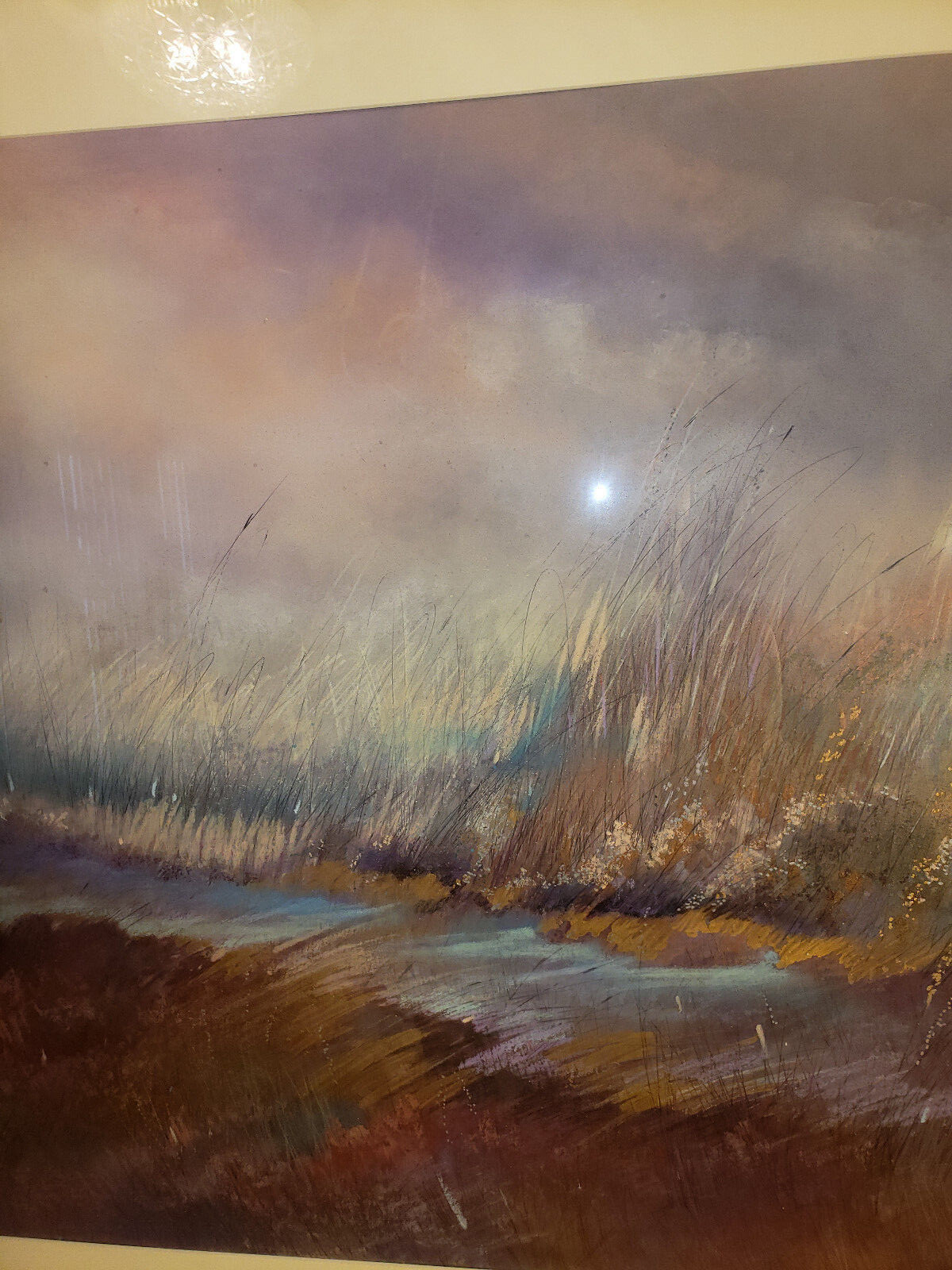 Nancy Hannum Painting Very Large Original Pastel Lobby Piece Dr. Lori Appraised 
