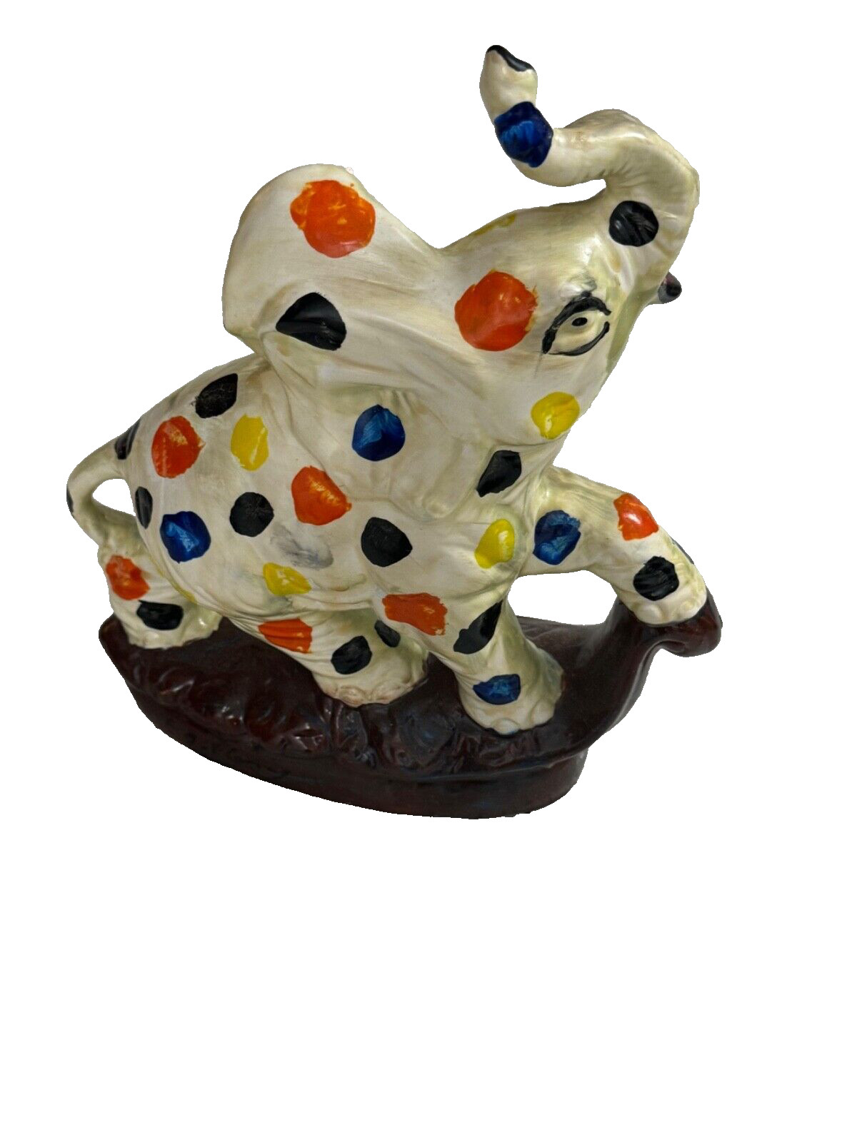 C. B. FLEMING – UNIQUE ELEPHANT – ORIGINAL HAND PAINTED POTTERY 9”X 11”