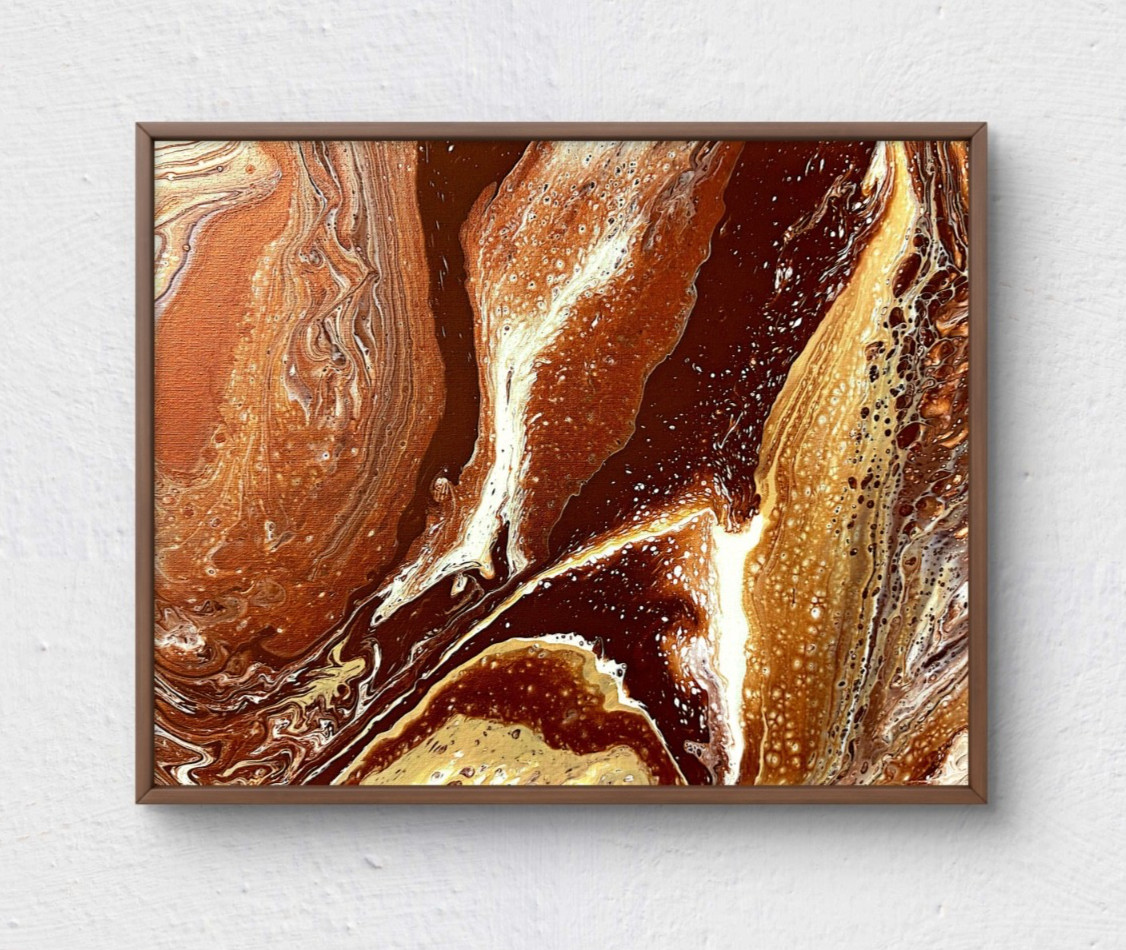 Original Acrylic Abstract Art 16×20 Canvas Contemporary Modern Home Museum Decor