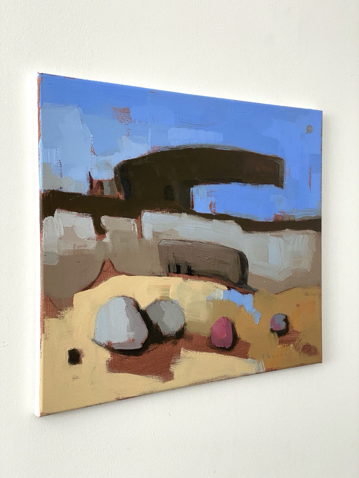 Surreal Abstract Landscape Unique Oil Painting on Canvas 16×20 Aldo Cherres Art