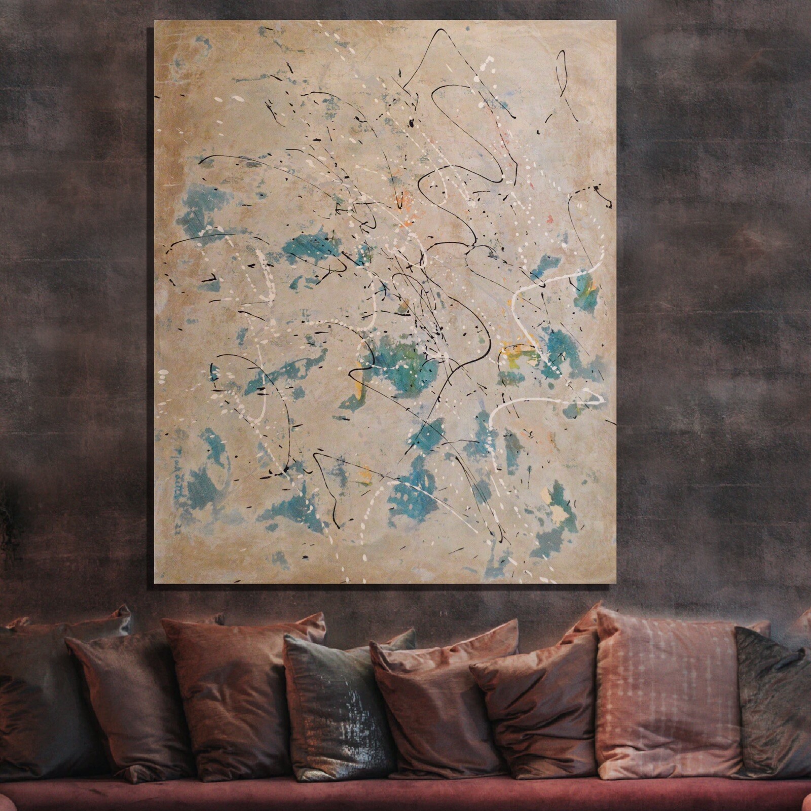 Mark Little, Original, Painting, 72” X 60” Acrylic, Abstract, POP Art, Modern XL